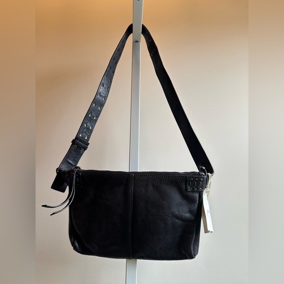NWT We The Free Calla Sling Black Soft Leather Crossbody Black - Picture 11 of 16
